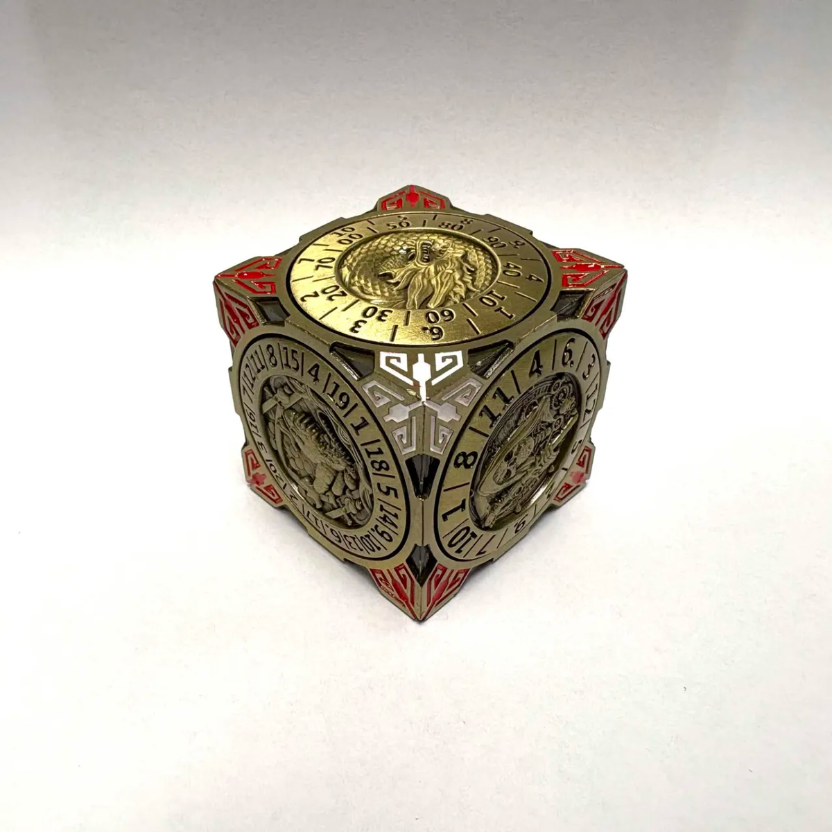 Metal Rotating Dragon Die - Antique Bronze