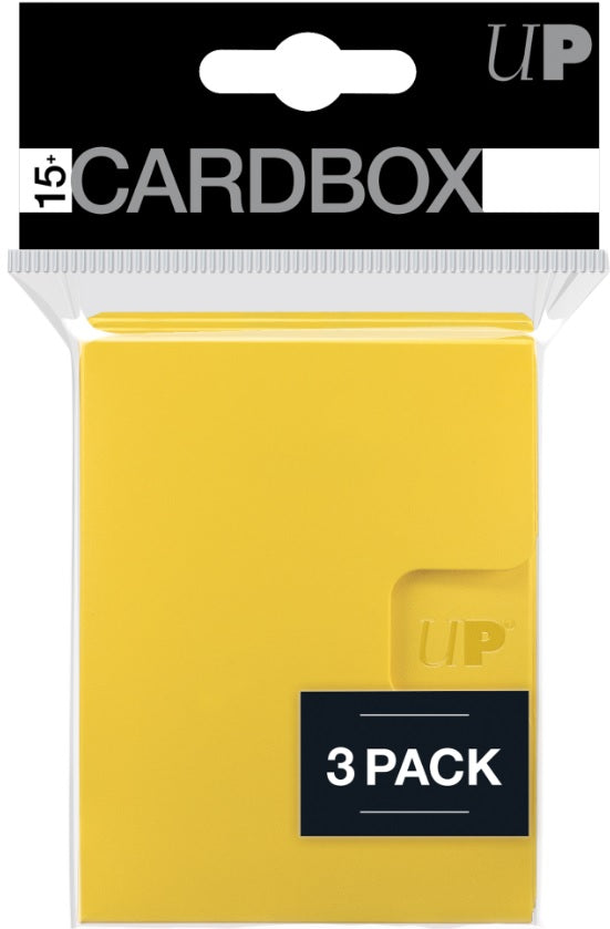 15+ Card Box 3 Pack (Yellow)