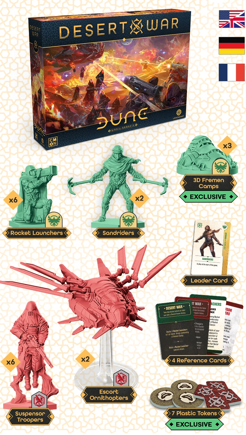 Dune: War for Arrakis - Desert War (Kickstarter) (Multilingual)