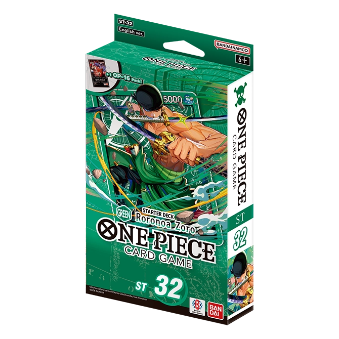 One Piece TCG: ST32 Starter Deck Green Roronoa Zoro (Pre-Order)