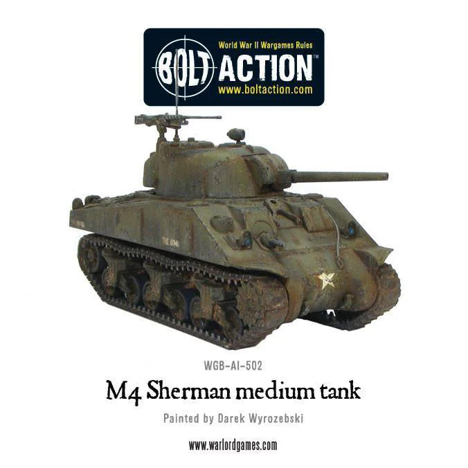 Char moyen M4 Sherman à verrou (plastique) (anglais)