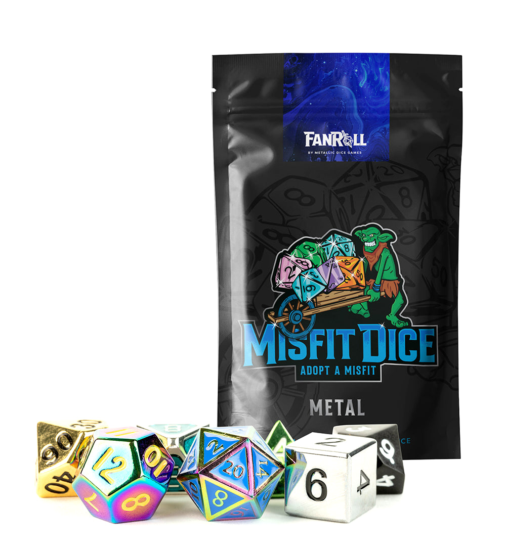 Mystery Misfit - Pack de 7 dés en métal