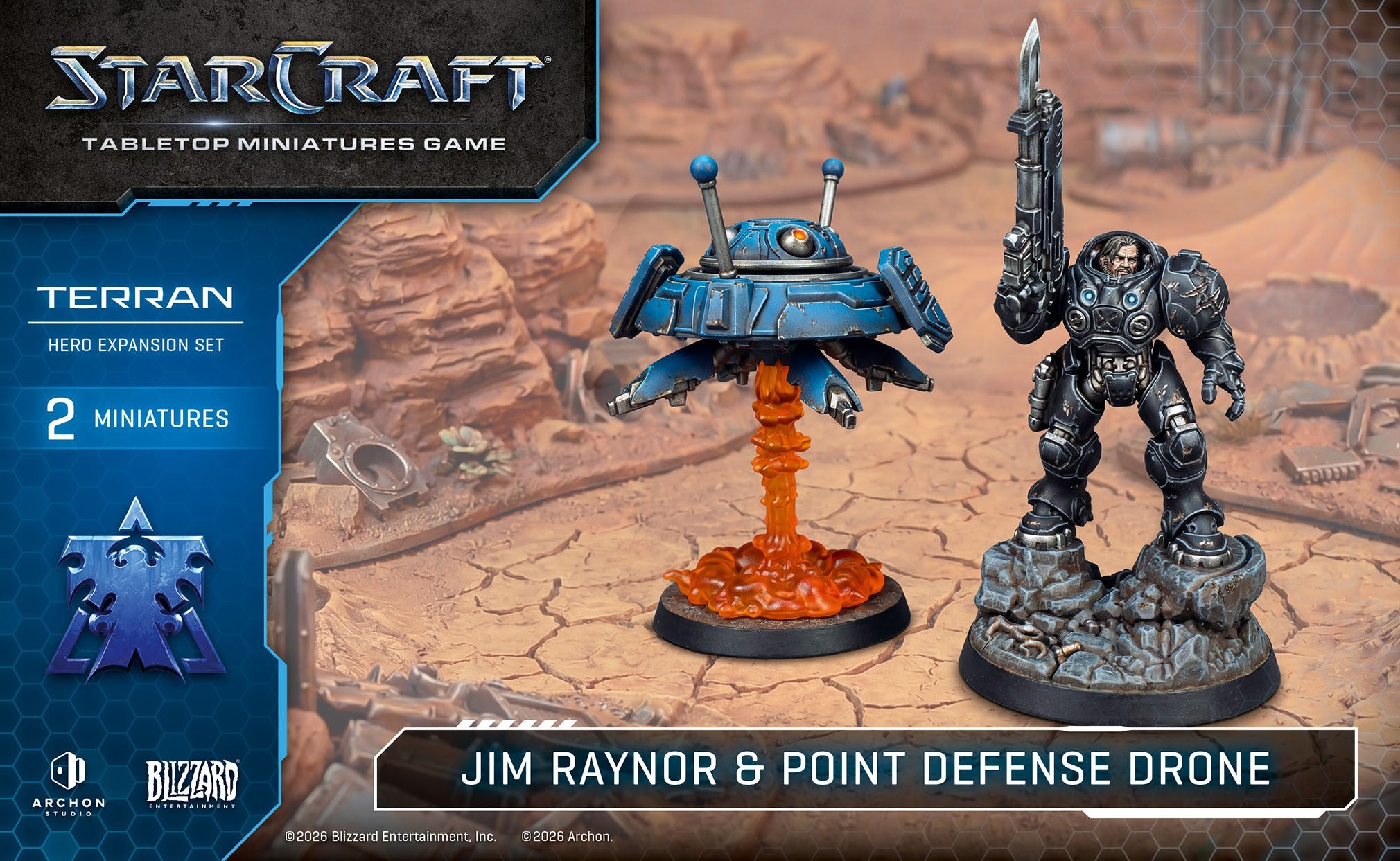 Starcraft: Terran - Jim Raynor and Point Defense Drone Hero Expansion Set (Pre-Order)
