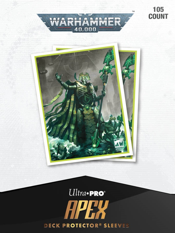 Apex Deck Protector Sleeves: Magic The Gathering Warhammer 40K Necron Codex Aligned 105 CT