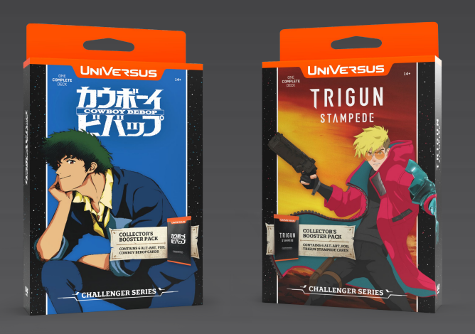 Universus Challenger Decks: Cowboy Bepop and Trigun Stampede