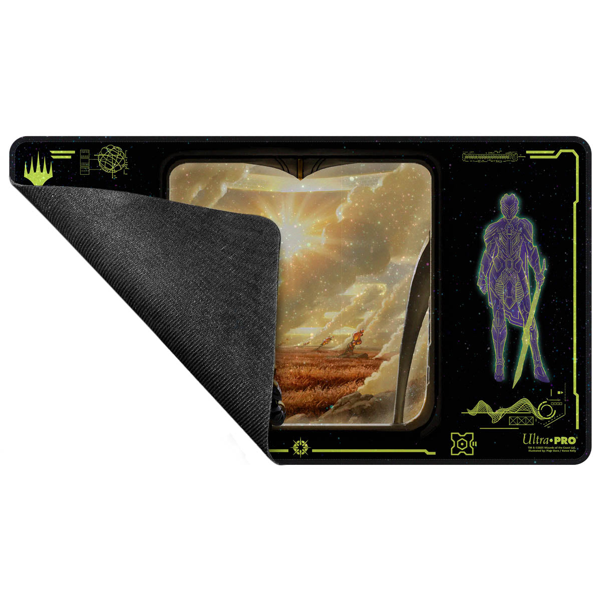 Tapis de jeu Magic: The Gathering - Edge of Eternities : Feuille holographique blanche