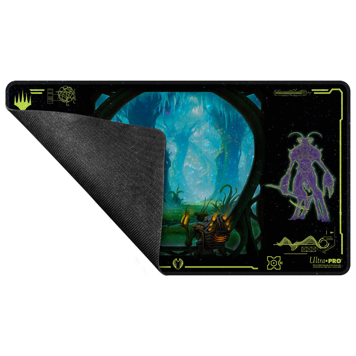 Tapis de jeu Magic: The Gathering - Edge of Eternities : Vert holographique