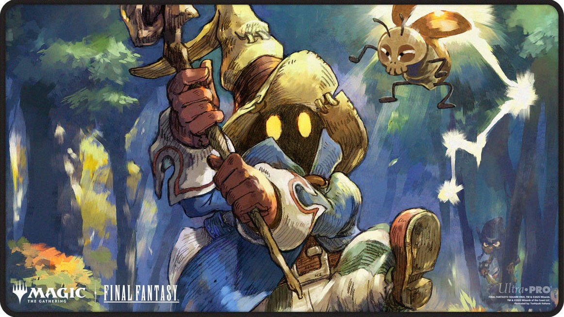 final fantasy playmat mtg Magic The Gathering: Final Fantasy Premium Black Stitched Playmat