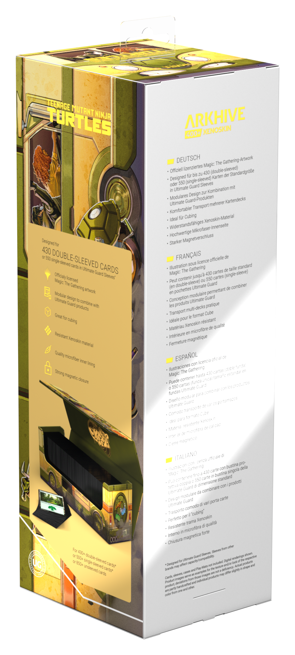 Deck Case Arkhive 400+ Xenoskin Magic The Gathering Teenage Mutant Ninja Turtles - Turtle Van