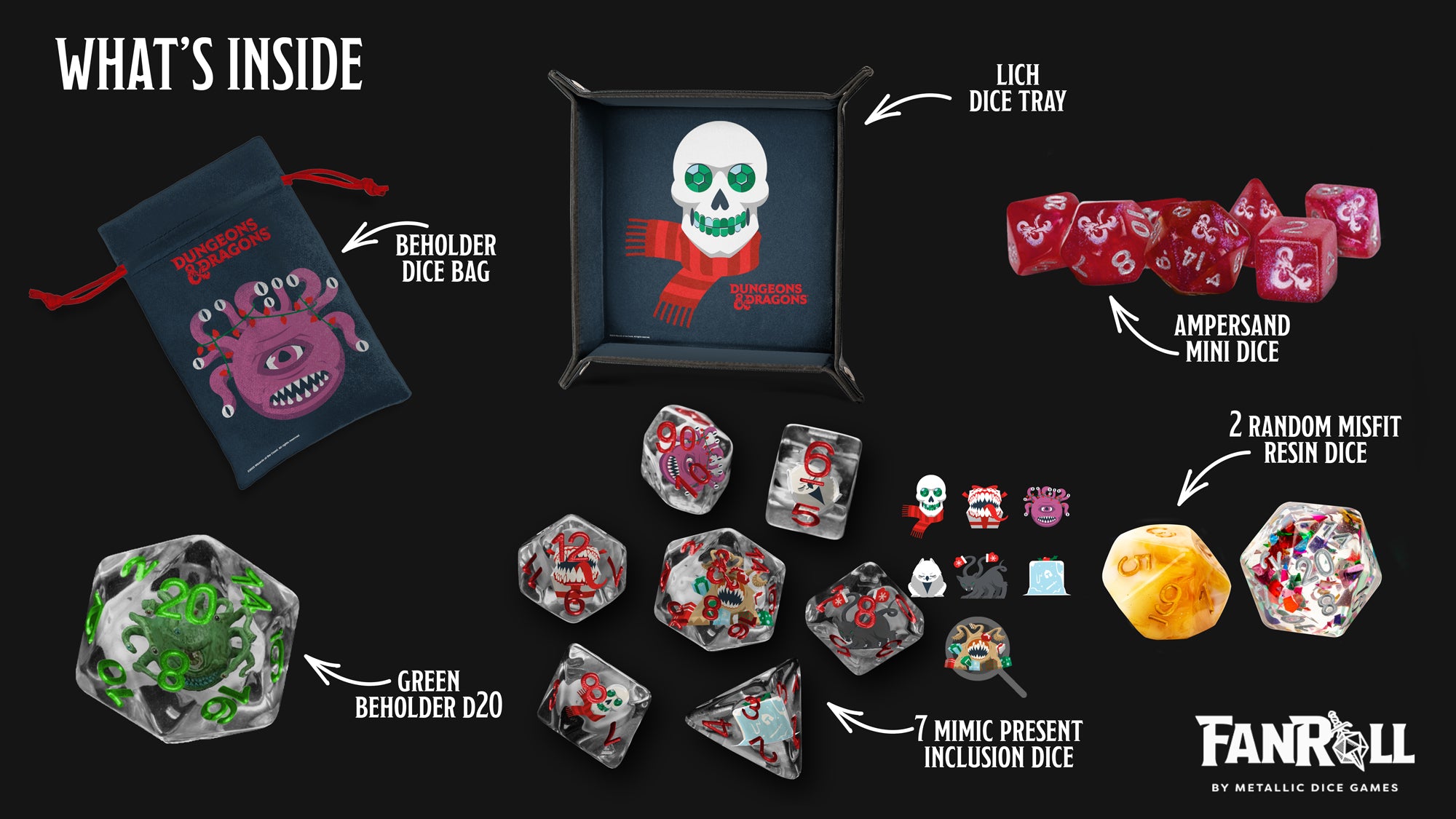 Calendrier des 12 dés d'aventure de Donjons et Dragons