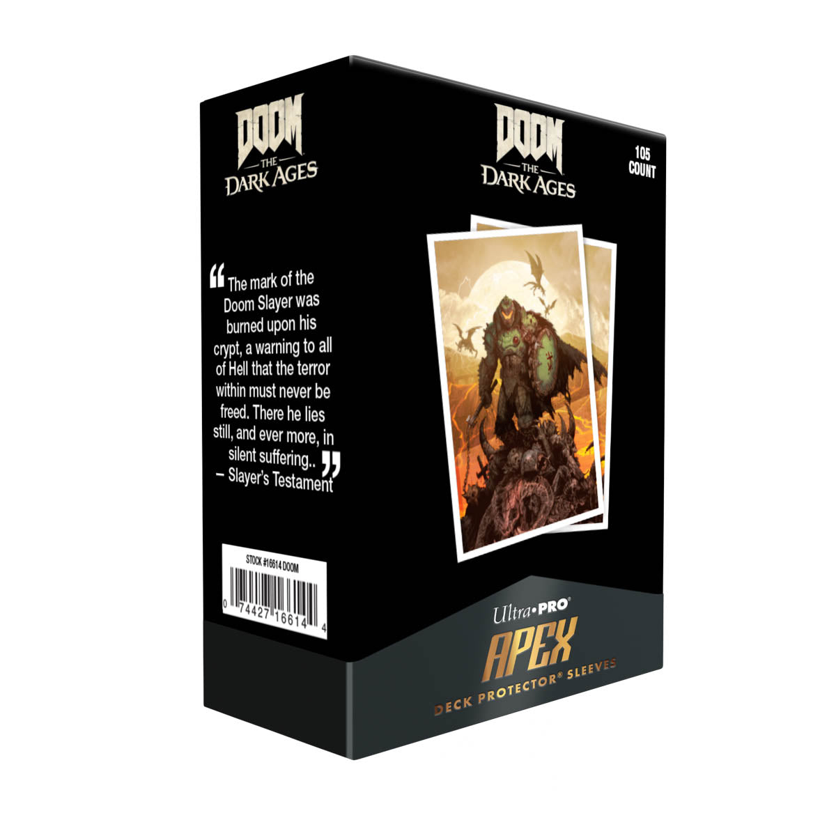 Apex Deck Protector Sleeves: Doom Bethesda V2 105CT