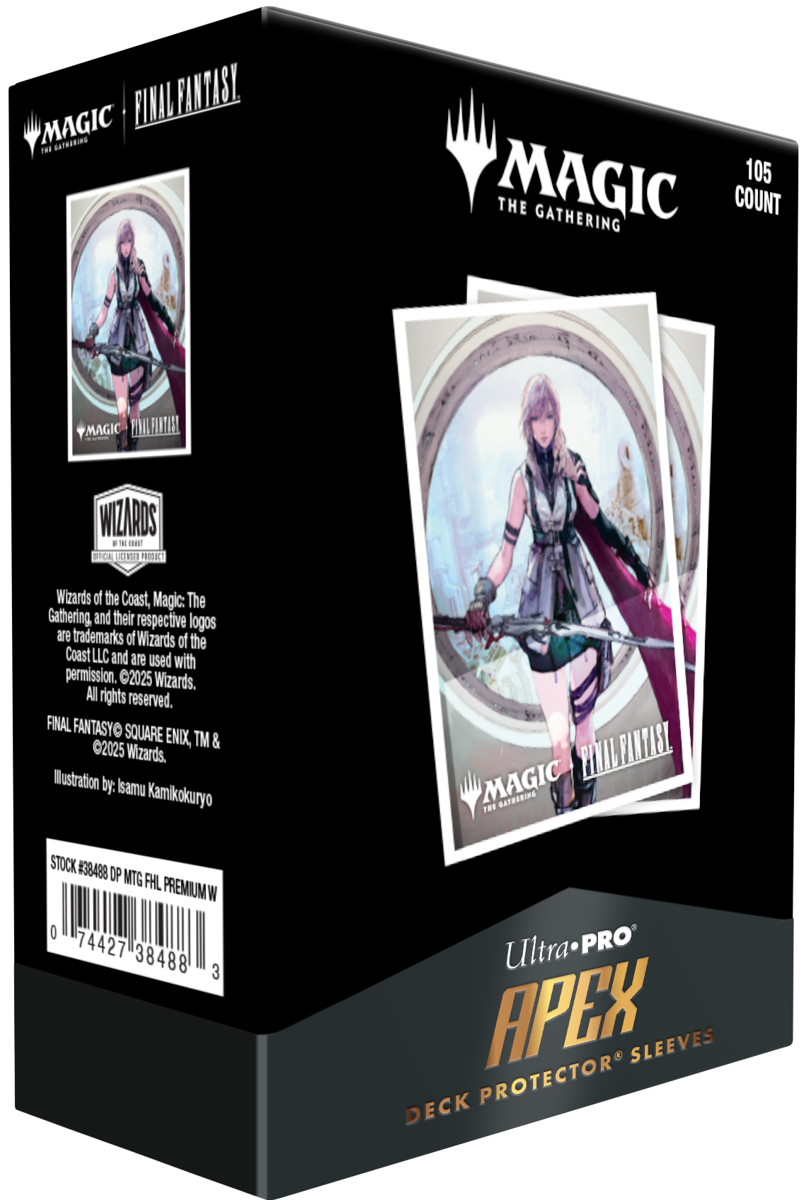 Apex Deck Protector Sleeves: Final Fantasy 105CT - Lightning