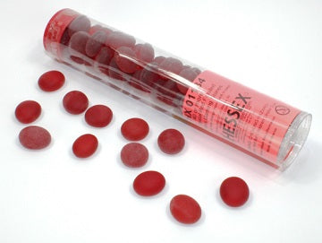 Pierres de verre rouge givré 40CT