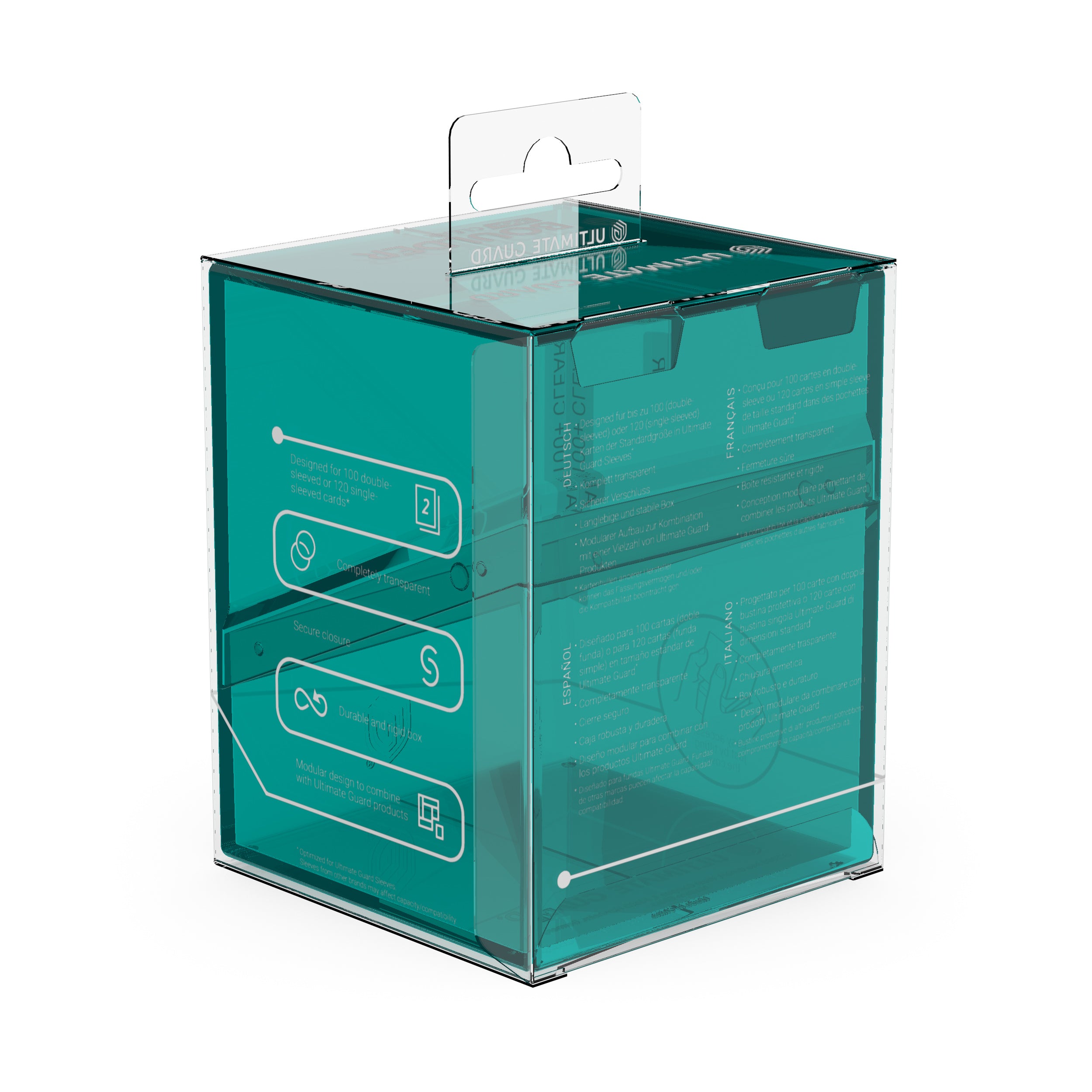 Coffret de rangement Boulder 100+ en malachite transparente