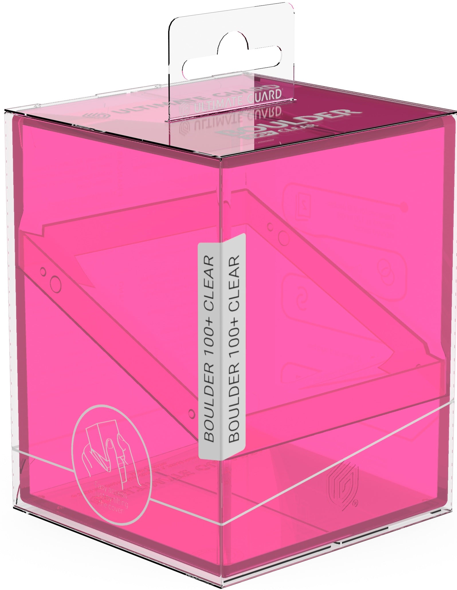Coffret de rangement Boulder 100+ en rhodonite transparente
