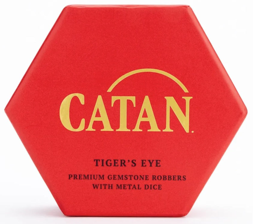 Coffret Catan Premium Voleur et Dés en Métal : Œil de Tigre