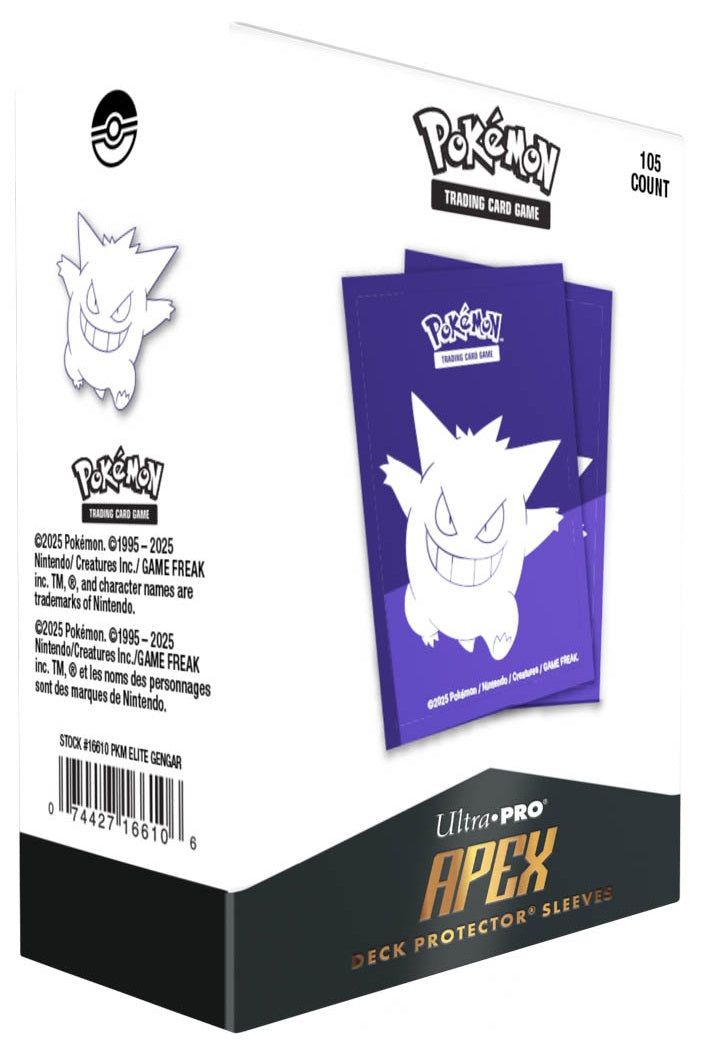 Apex Deck Protector Sleeves: Pokemon Gengar 105CT