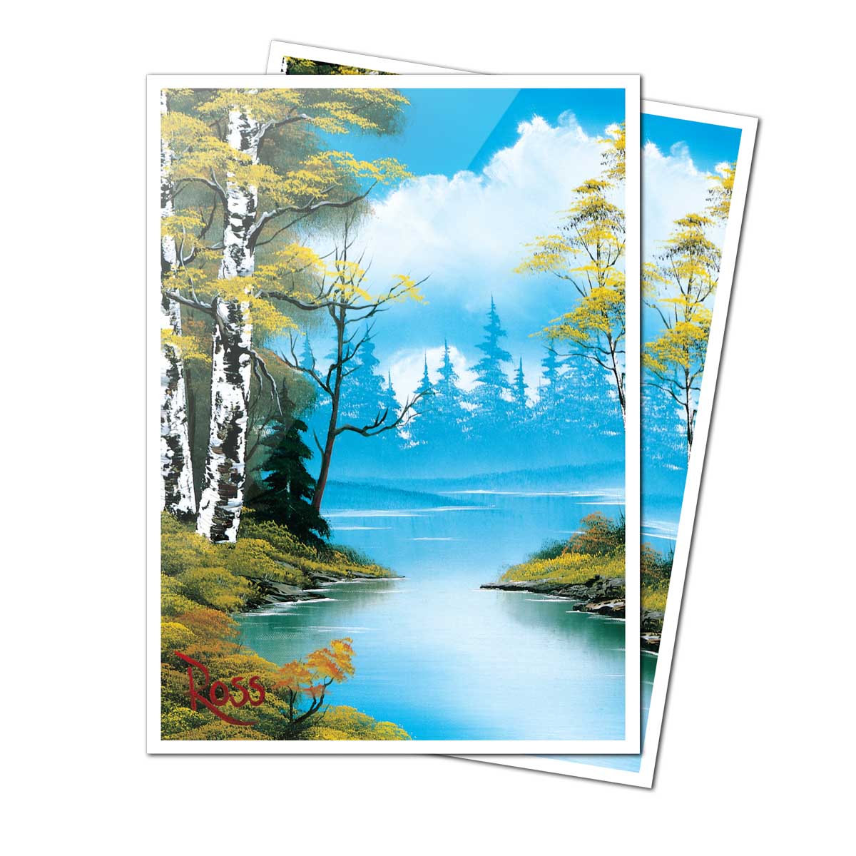 Apex Deck Protector Sleeves: Bob Ross Lakeside Path 105 CT