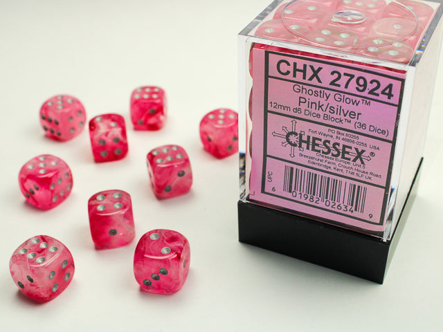 Ghostly Glow: 36D6 Pink/Silver 12MM