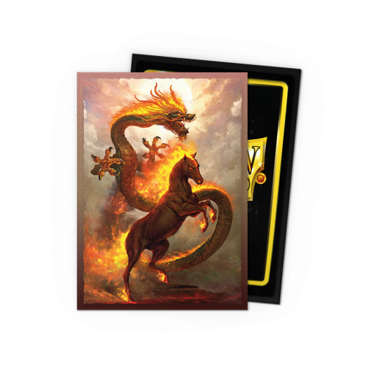 Dragon Shield Dual Matte Art Sleeves: Fire Horse 2025 100CT