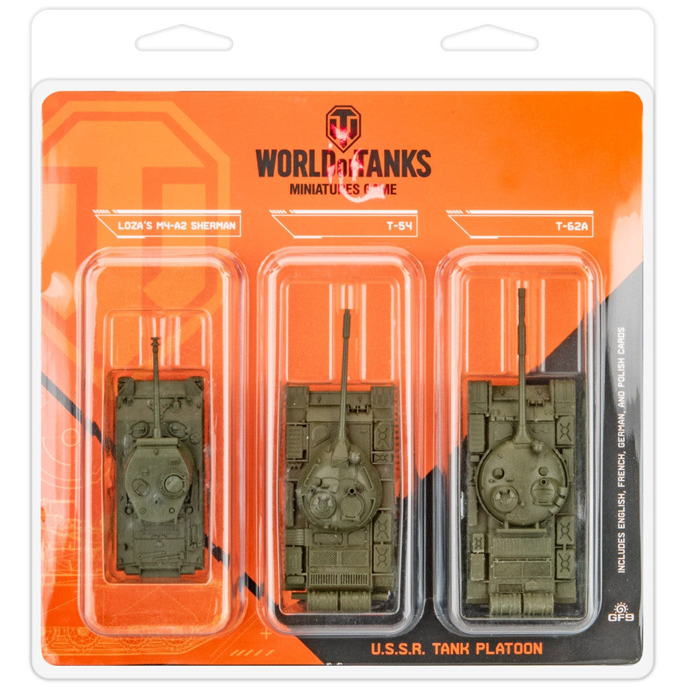 Jeu de figurines World of Tanks : Peloton de chars de l'URSS