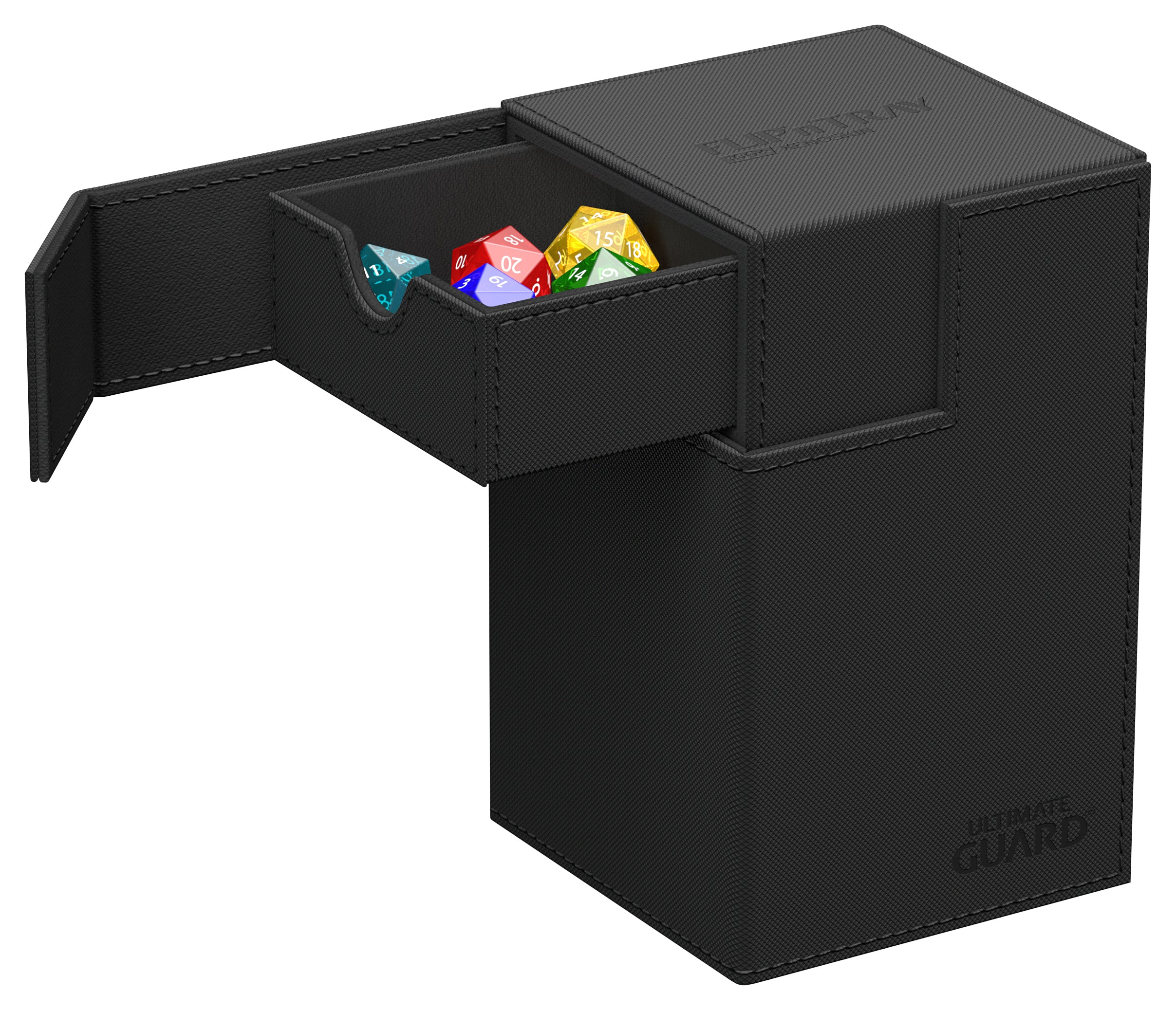 Étui à deck Flip'n'Tray Mono-Couleur 100+ Noir