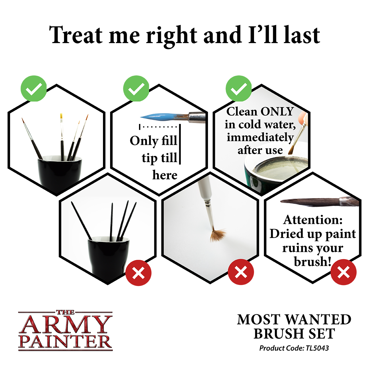 Wargamers Most Wanted Brush Set