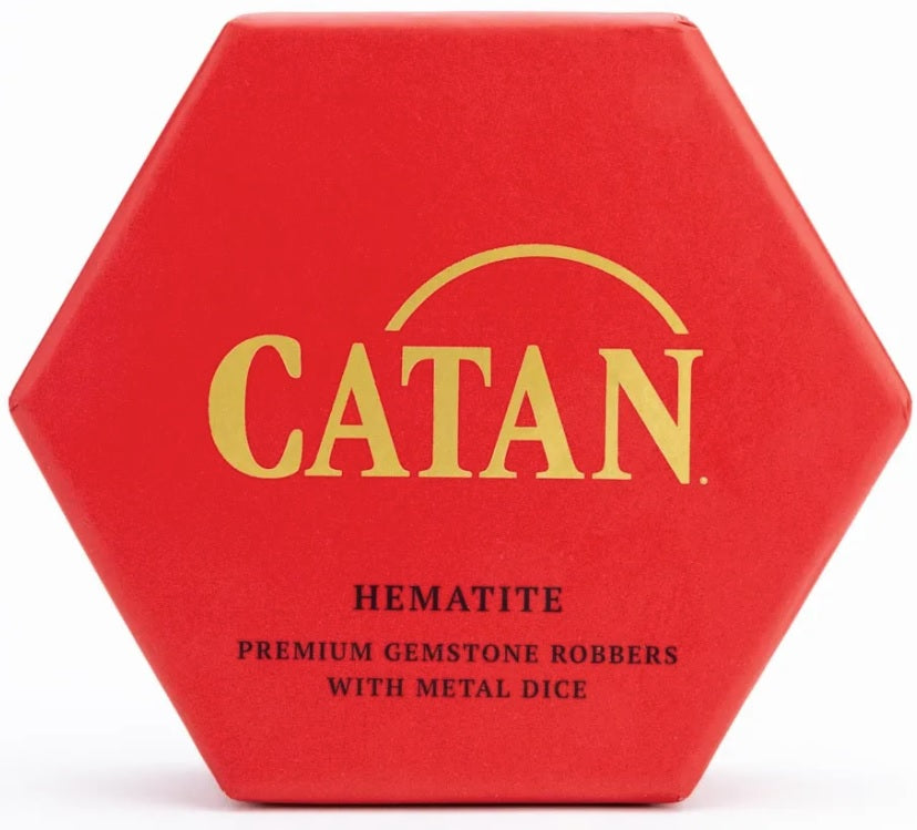 Coffret Catan Premium Voleur et Dés en Métal : Hématite