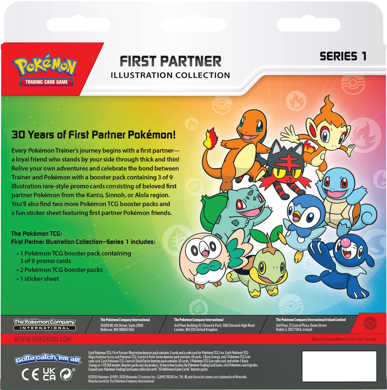 Pokemon TCG: Pokemon First Partner Illustration Collection series 1 (English)