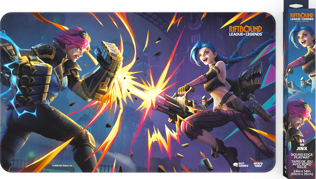 Riftbound TCG: Vendetta Art Playmat - #1 Vi vs Jinx (Pre-Order)