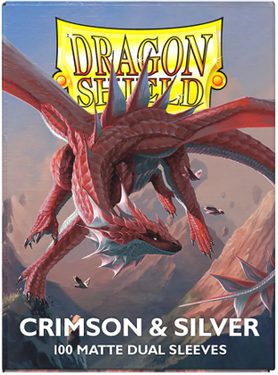Dragon Shield Dual Matte Crimson et Silver 100CT