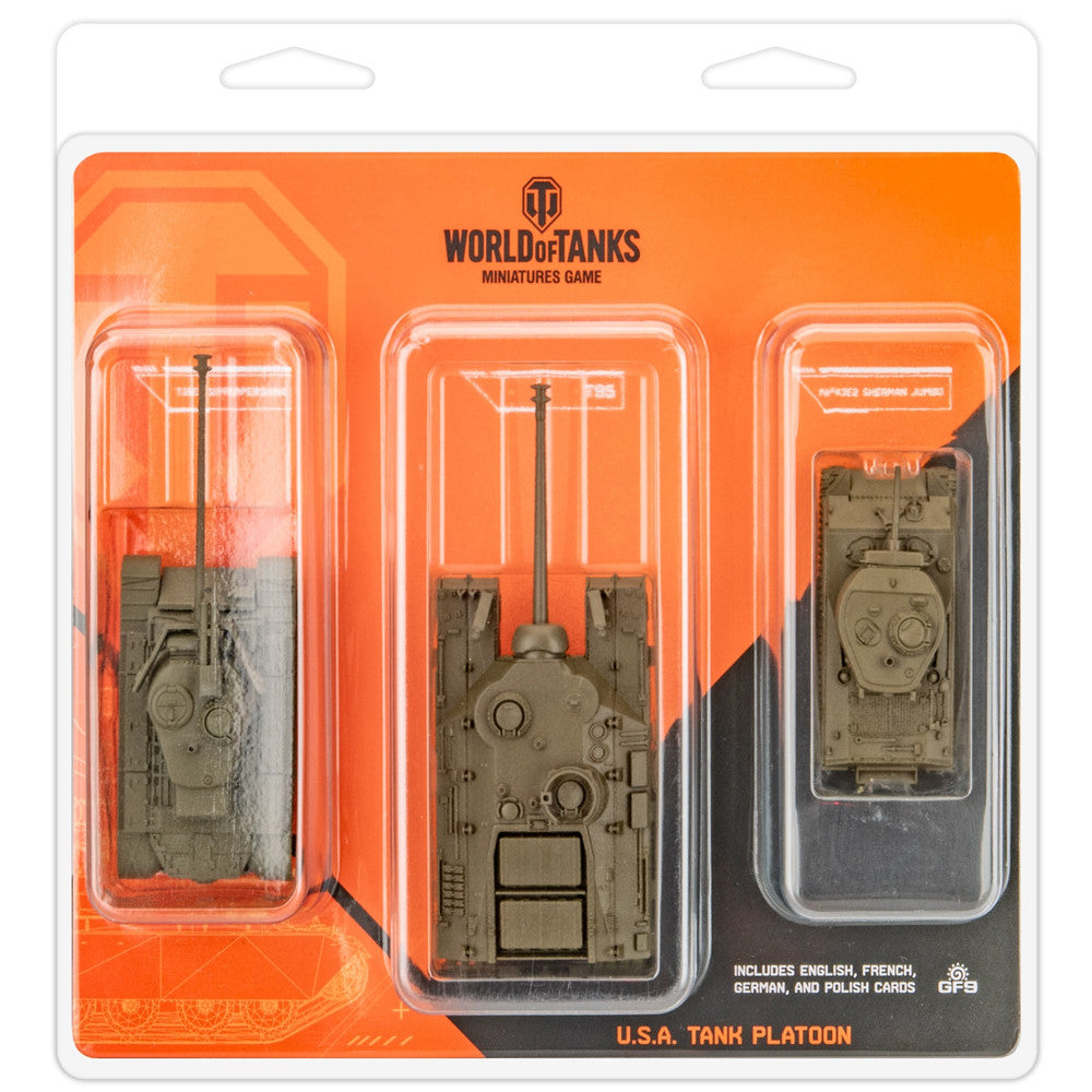 Jeu de figurines World of Tanks : Peloton de chars américains