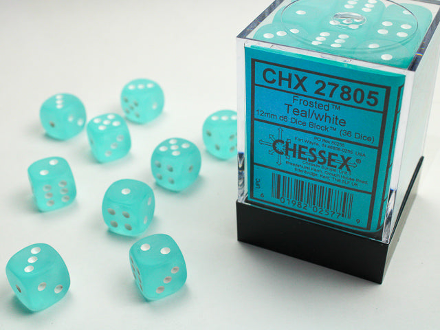 Frosted: 36D6 Teal/White 12MM