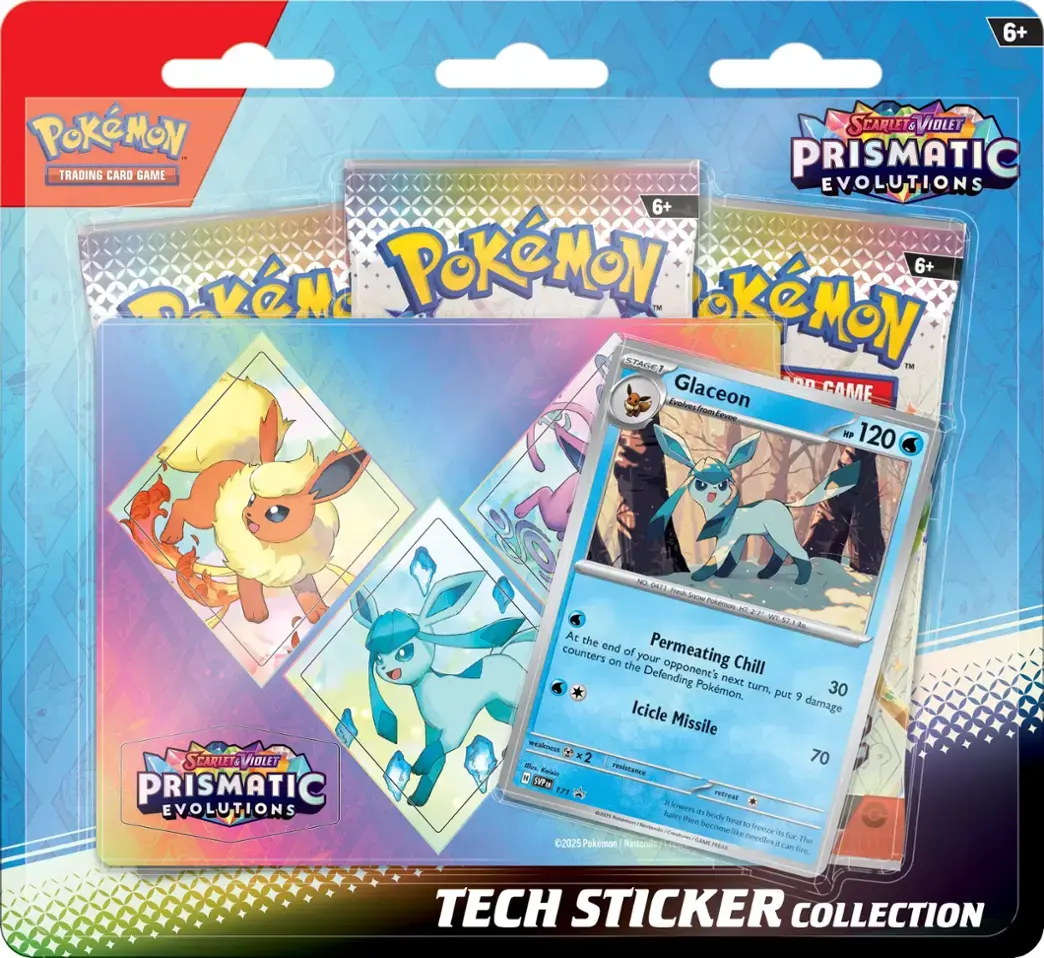 Pokemon TCG: SV8.5 Prismatic Evolutions Tech Sticker Collection