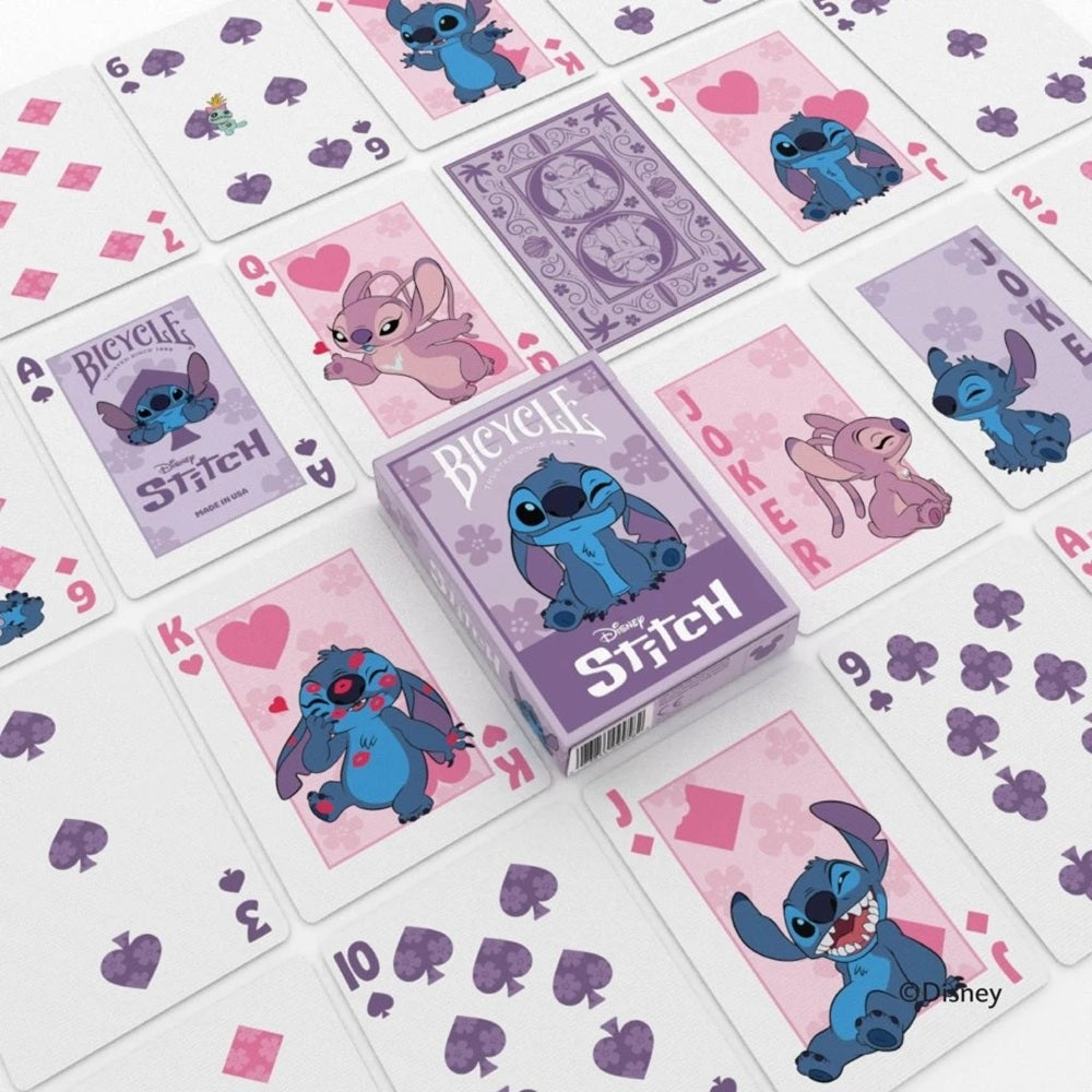 Disney Stitch Purple Playing Cards
