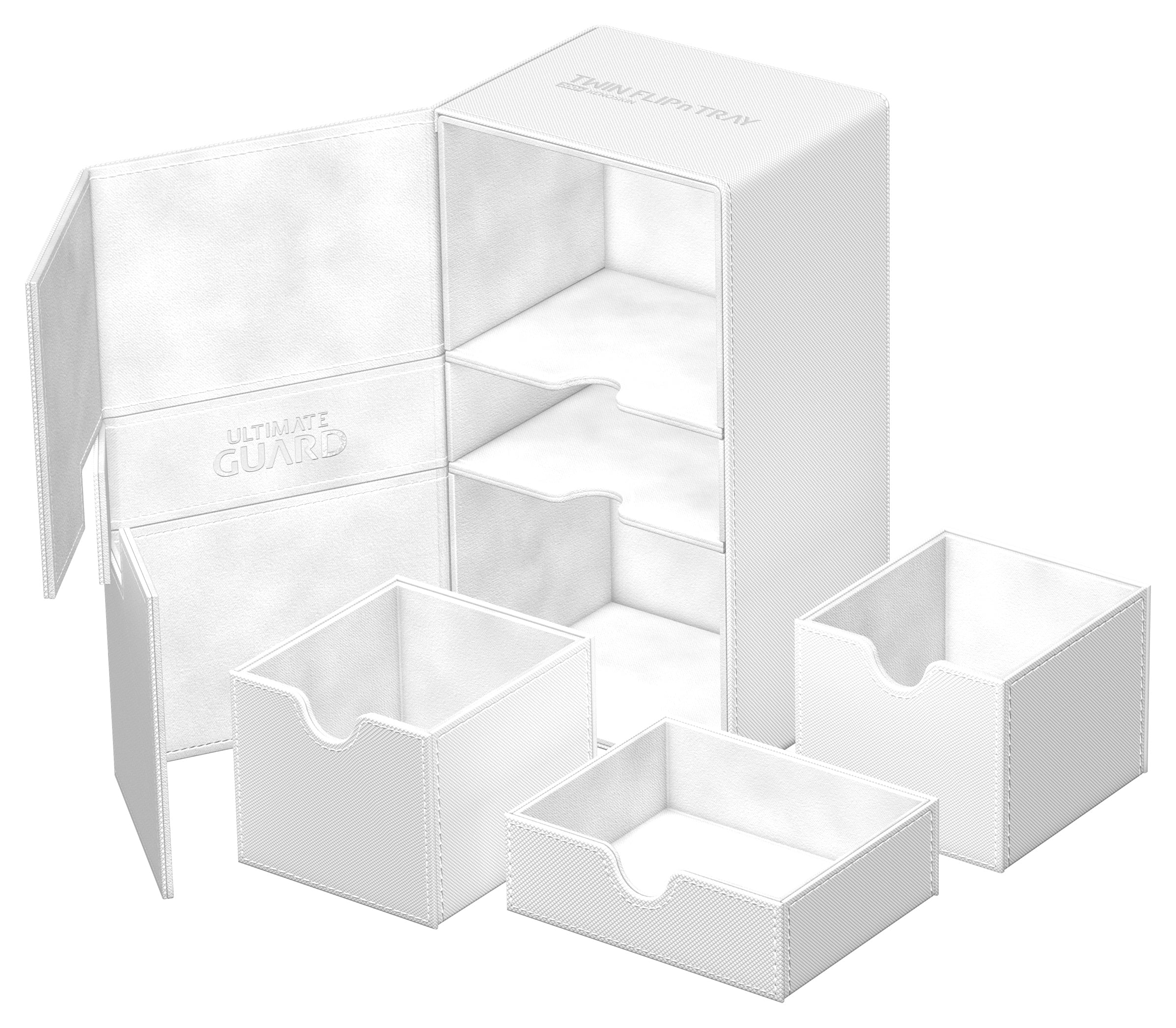 Étui Twin Flip'n'Tray Deck Xenoskin Mono-Color 200+ Blanc