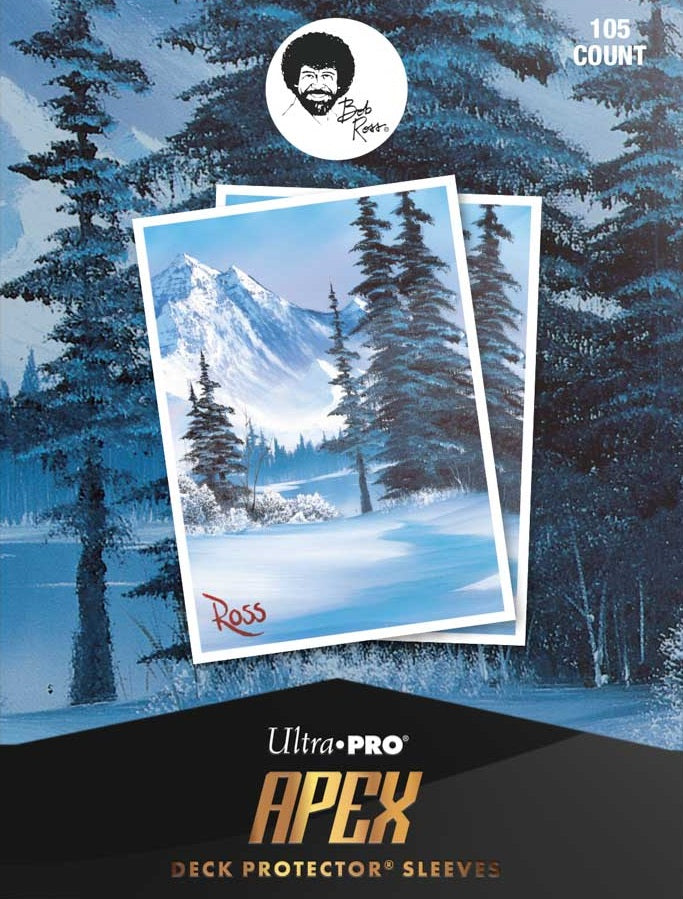 Apex Deck Protector Sleeves: Bob Ross Winter Paradise 105CT