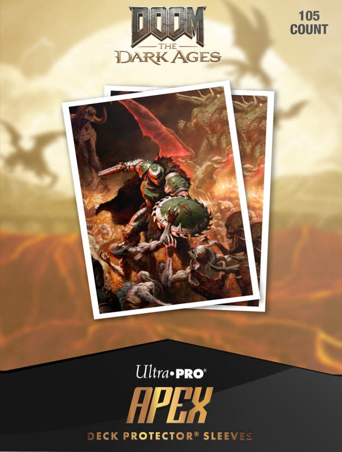 Apex Deck Protector Sleeves: Doom Bethesda V1 105CT