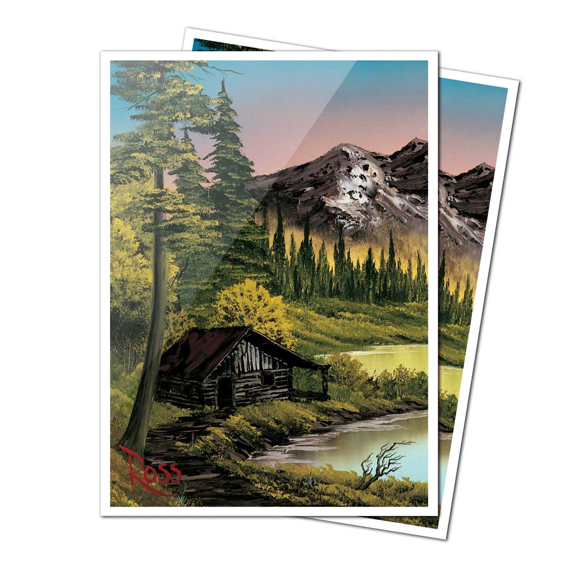 Apex Deck Protector Sleeves: Bob Ross Mountain Retreat 105CT