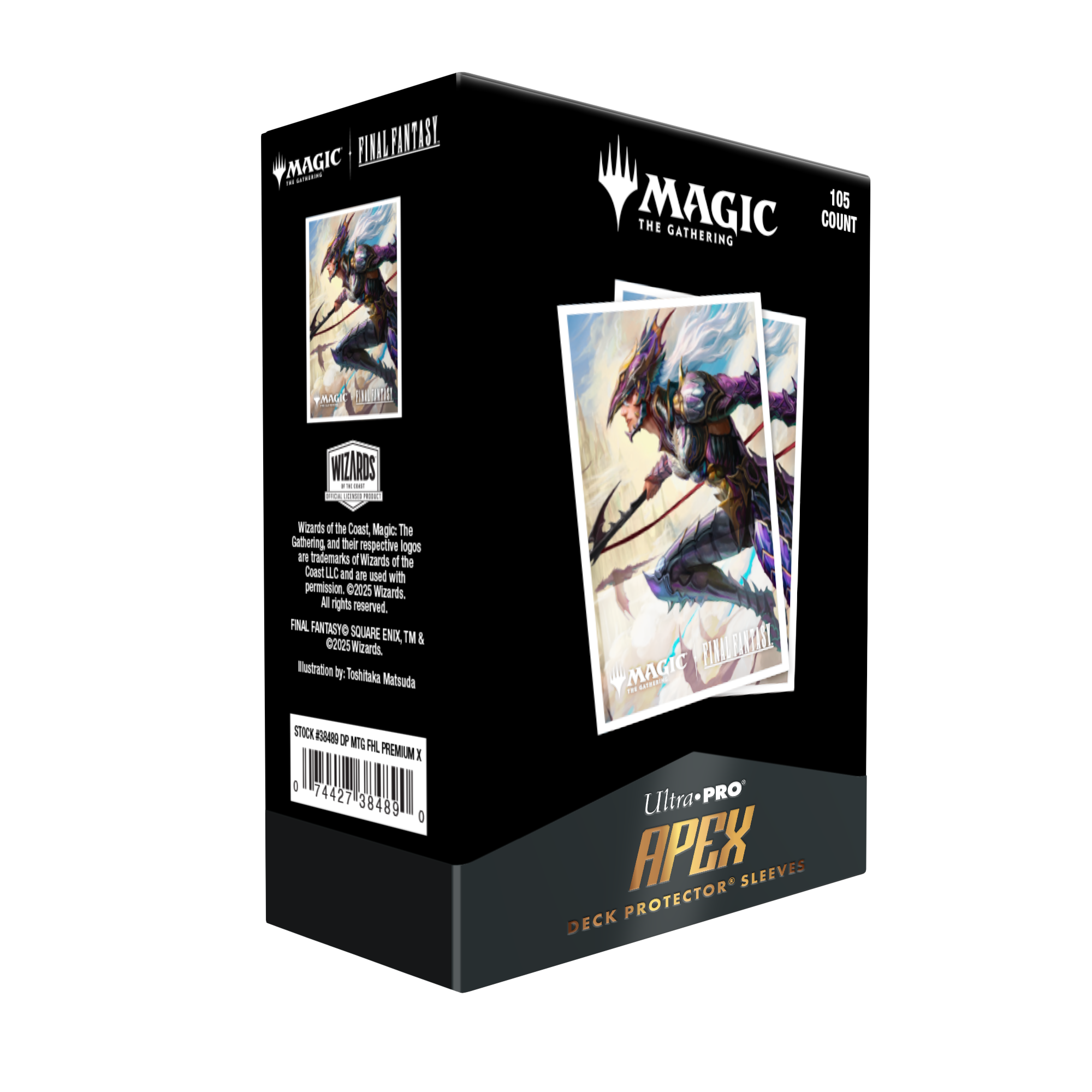 Apex Deck Protector Sleeves: Final Fantasy 105CT - Kain