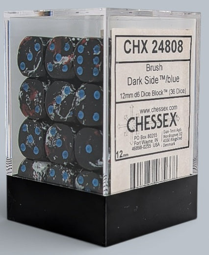 Acier inoxydable 36D6 brossé, côté foncé/bleu, 12 mm