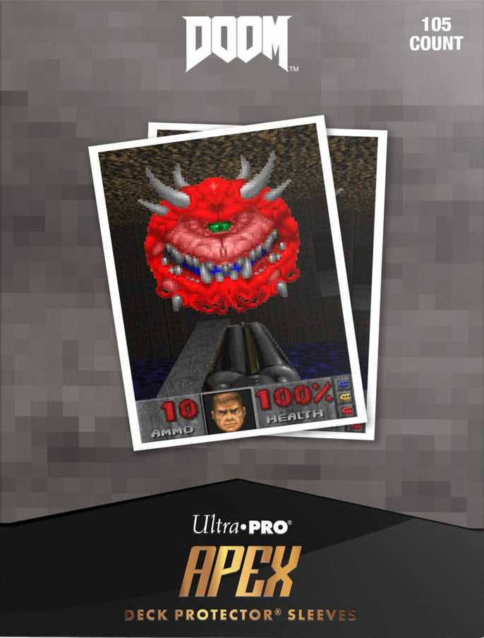 Apex Deck Protector Sleeves: Doom Cacodemon 105CT