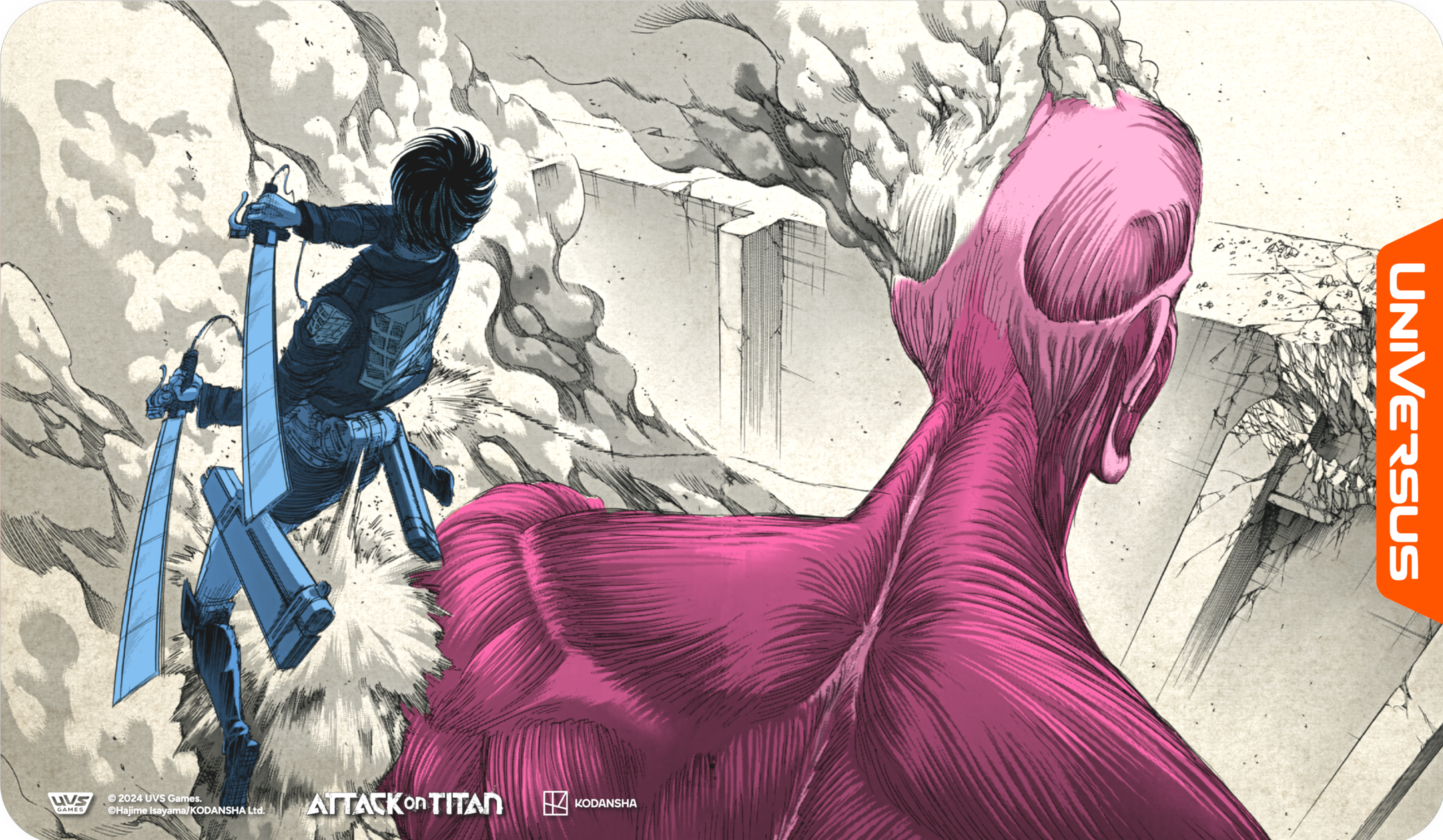 Universus : L'Attaque des Titans : Les Origines du Pouvoir - Tapis de jeu Frappe Mortelle