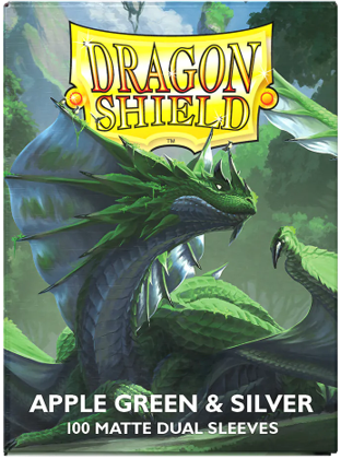 Dragon Shield Dual Matte Vert Pomme et Argent 100CT