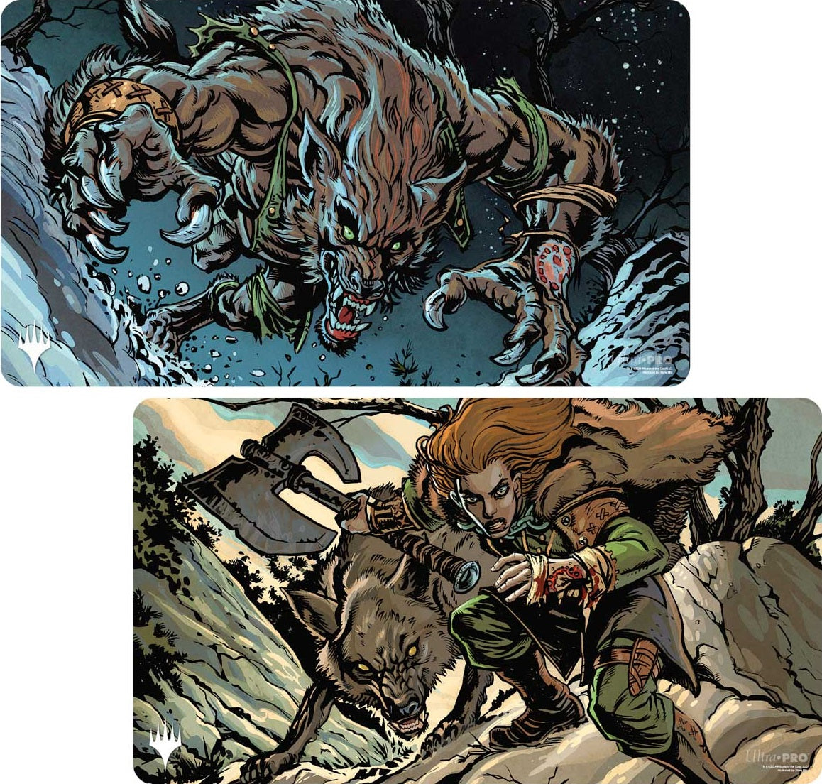 Tapis de jeu Magic: The Gathering - Innistrad Remastered : Double face, multi-mythique, Maître-chasseur des Landes