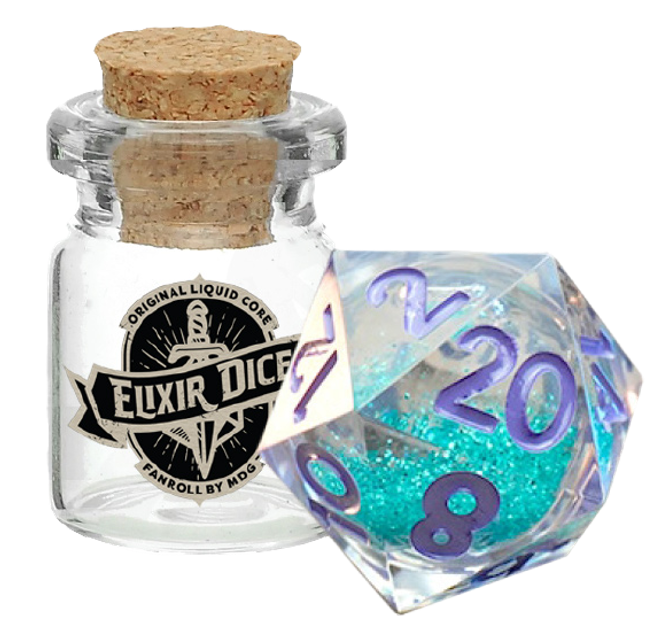 Elixir Dice Liquid Core : D20 individuel - Disco Vibes