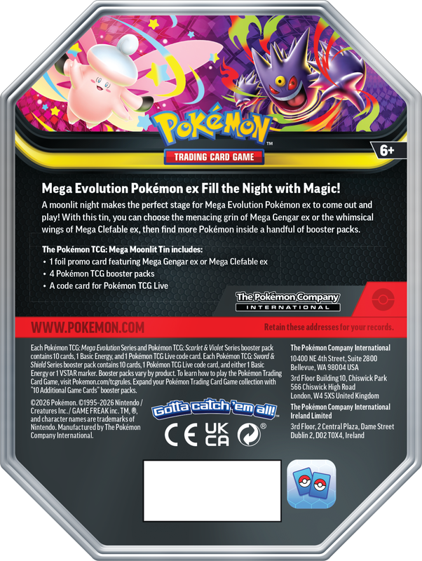 Pokemon TCG: Mega Moonlit Tin