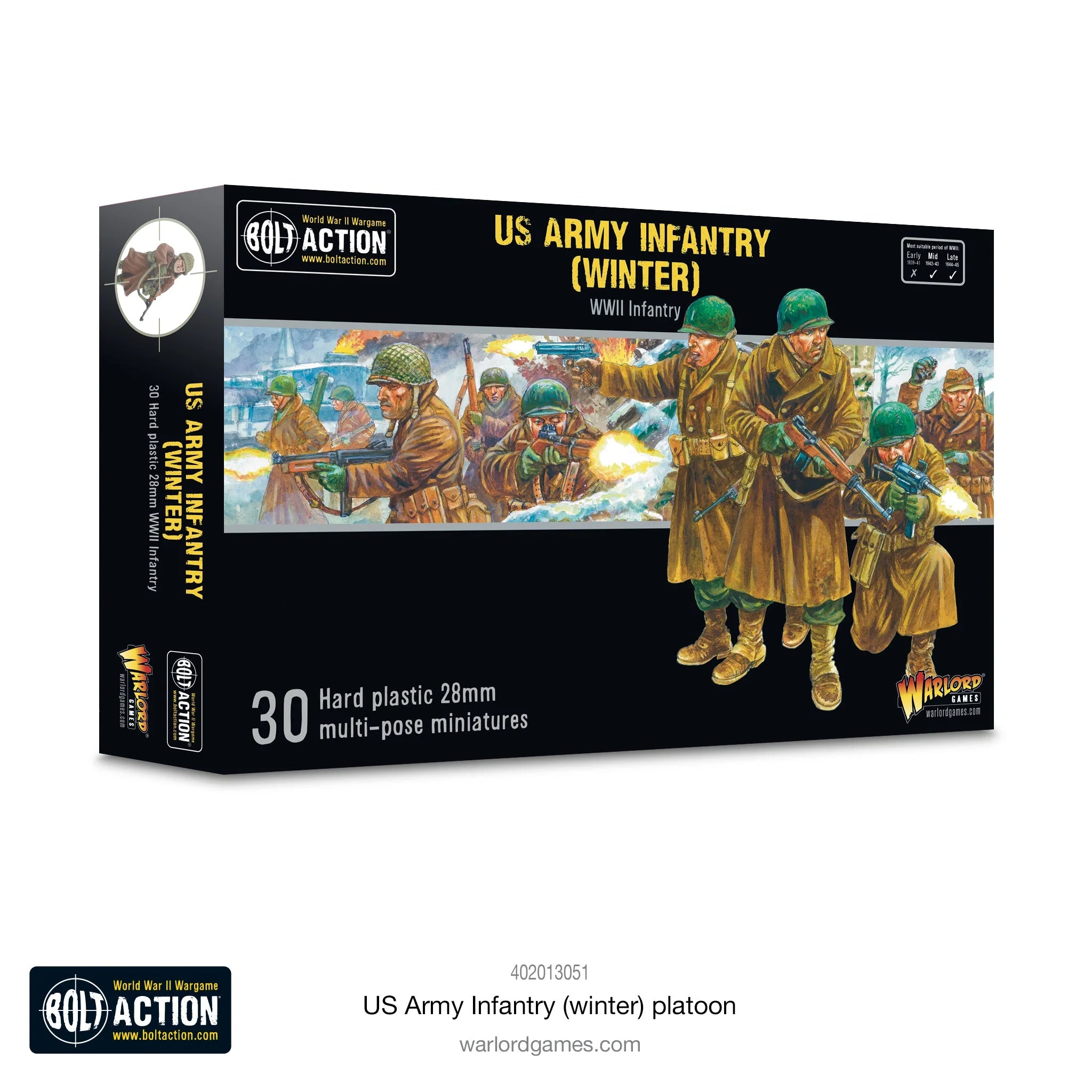 Bolt Action US Army Infantry (Hiver) Peloton (Anglais)