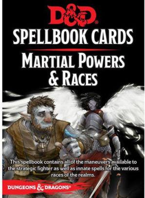 Spellbook Cards - Martial Powers & Races