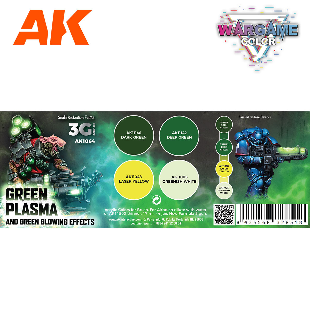 Wargame Color Set: Green Plasma and Glowing Effects